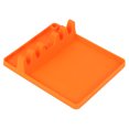 thumbnail image 2 of Soporte de almacenamiento de cuchara de silicona para reposapiés, 5 ranuras, organizador de rejilla para espátula de cocina, naranja Jumpingount HA005302-01, 2 of 7