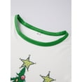 thumbnail image 4 of Family Christmas Matching Pajamas Set Christmas Tree Pattern Long Sleeve Tops Plaid Pants, 4 of 10
