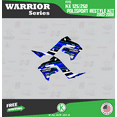 thumbnail image 2 of Kalair GFX Graphics Kit for Kawasaki KX250 POLISPORT RESTYLE (2003-2008) Warrior Series, 2 of 5