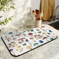 thumbnail image 3 of Mushroom & Snails Coffee Drying Mat 19.5x12in, Diatom Mud Kitchen Pads, Amazing Absorbency, Ideal for All Kitchen Counters, 3 of 7