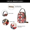 thumbnail image 4 of joogoo Women Heart on Checkered Chain Crossbody Bags Shoulder Handbag Phone Purse, 4 of 5