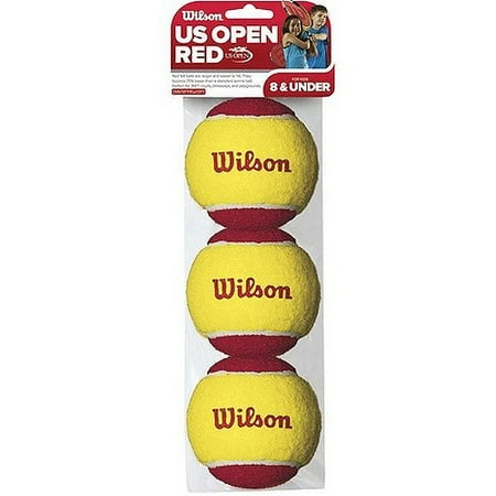 Wilson US Open Starter Tennis Balls, 3 ct (Best Tennis Ball Brand)