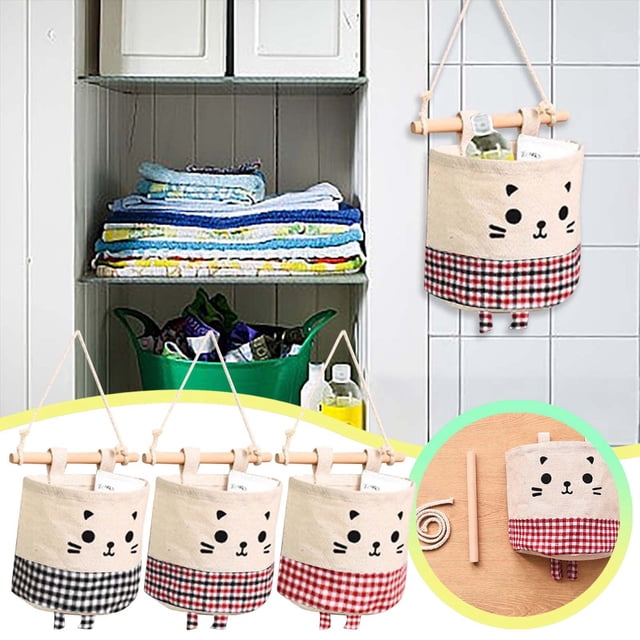 SHAGUOZHOU Cloth Boxes for Storage Cubes Large Storage Cubes Vacuum Storage Bags for Clothes Grid Stackable Storage Hanging Bag Cartoon Door Back Storage Bag And Stylish Storage Bag Multifunctional
