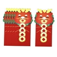 thumbnail image 1 of yuksok 6 Pièces Nouvel An Lunaire Enveloppes Rouges Hong Bao pour Fête Graduation Vacances Motif Argent de Cuivre, 1 of 9
