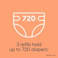 thumbnail image 3 of Diaper Genie Round Refill, Clean Laundry Scent, Holds Up to 240 Newborn Diapers, 3 Pack, 3 of 8