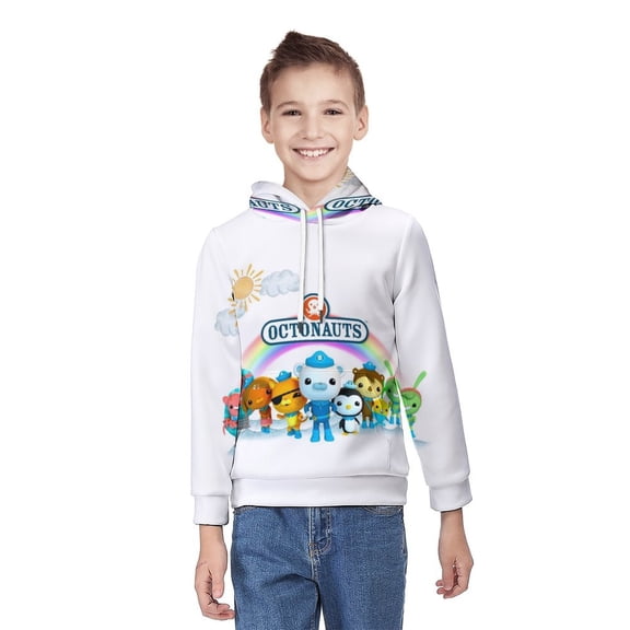 The Octonauts Youth Hoodies Boys Girls 3D Printed Sweatshirt Fall Winter Clothes Long Sleeves Pullover Sweater S