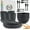 Dark Gray, variant on Homienly 20-Piece Wheat Straw Dinnerware Set, Plates, Bowls & Cups with Flatware, Service for 4, Microwave & Dishwasher Safe, for Kitchen, Outdoor, RV, Multicolor