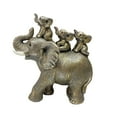 thumbnail image 4 of 3 Baby Elephants Riding AN Elephant Statue, Desk Collectable Craft Sculpture Animal Figurine For Anniversary Parties Decor Bookshelf Bedroom, 4 of 7