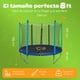 thumbnail image 3 of Trampolín YEI Brincolin 8 Pies Red Seguridad Resortes, 3 of 6