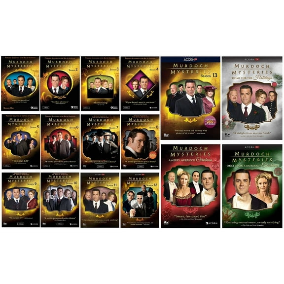 Murdoch Mysteries Season 1-16   3 Films [DVD][76 Discs, Period Crime Drama,Mystery]