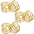 thumbnail image 1 of Napkin Rings, 6 Pieces of Metal Napkin Bows for （Gold） Wedding Dinner Birthday Table Decor, 1 of 4