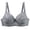 Gray, variant on Women's Full Coverage Lace Underwire Bra with Standard Straps - Supportive Leaf Pattern Bandeau for All-Day Comfort & Natural Silhouette