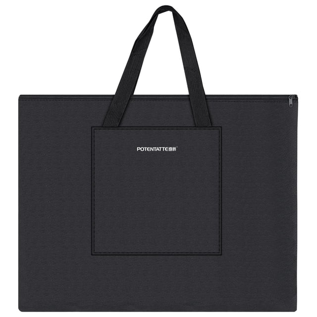 Bolsa Art Portfolio SOKOSEY, impermeable, nailon, 66 x 53 cm, color negro