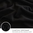 thumbnail image 6 of XeGe Fluffy Faux Rabbit Fur Body Pillow Cover, Soft Plush Fuzzy Wide Striped 20x54 Body Pillowcase with Zipper, Home Decorative Shaggy Furry Ribbed Long Pillow Cover for Bed Couch Sofa Bedroom, Black, 6 of 6