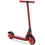 GOTRAX GKS Plus Electric Scooter for 6-12 Year Old, 6inch E-Scooter, 25.2V 2.6Ah Capacity Lithium Battery, 150W Motor up 12km/h, Unique Led Light Design for Children(Red)