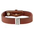 thumbnail image 1 of 8 in. Adjustable Faux Leather Prayer Warrior Bracelet, 1 of 1