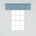 thumbnail image 2 of Ambesonne Heart Window Valance, Abstract Simplicity Shapes, 54" X 12", Pale Blue White, 2 of 3