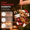 thumbnail image 5 of Clearance! Highland Cow Christmas Stocking Ornaments, Christmas Decorations for Tree, Cute Forest Animal Christmas Decor for Home, 5 of 6
