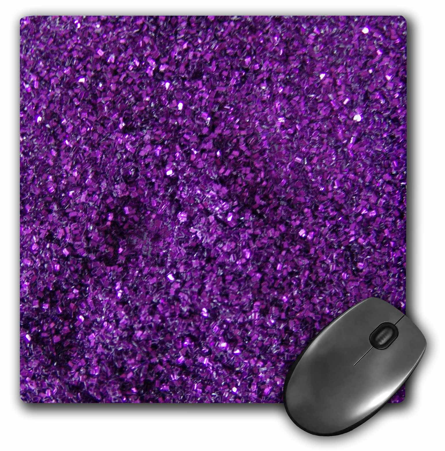 3dRose Purple Sparkle Like, Mouse Pad, 8 by 8 inches