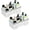 2pc White/Silver, variant on 2Pack Plastic Shower Caddy: Portable Shower & Bathroom Caddy Tote with Handle, 4 Divided Compartments, Hard Plastic Shower Basket with All-Side Drainage for College Dorm Room Essentials