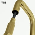 thumbnail image 3 of VIGO Hart Angular Single Handle Pull-Down Spout Kitchen Faucet in Matte Brushed Gold, 3 of 13