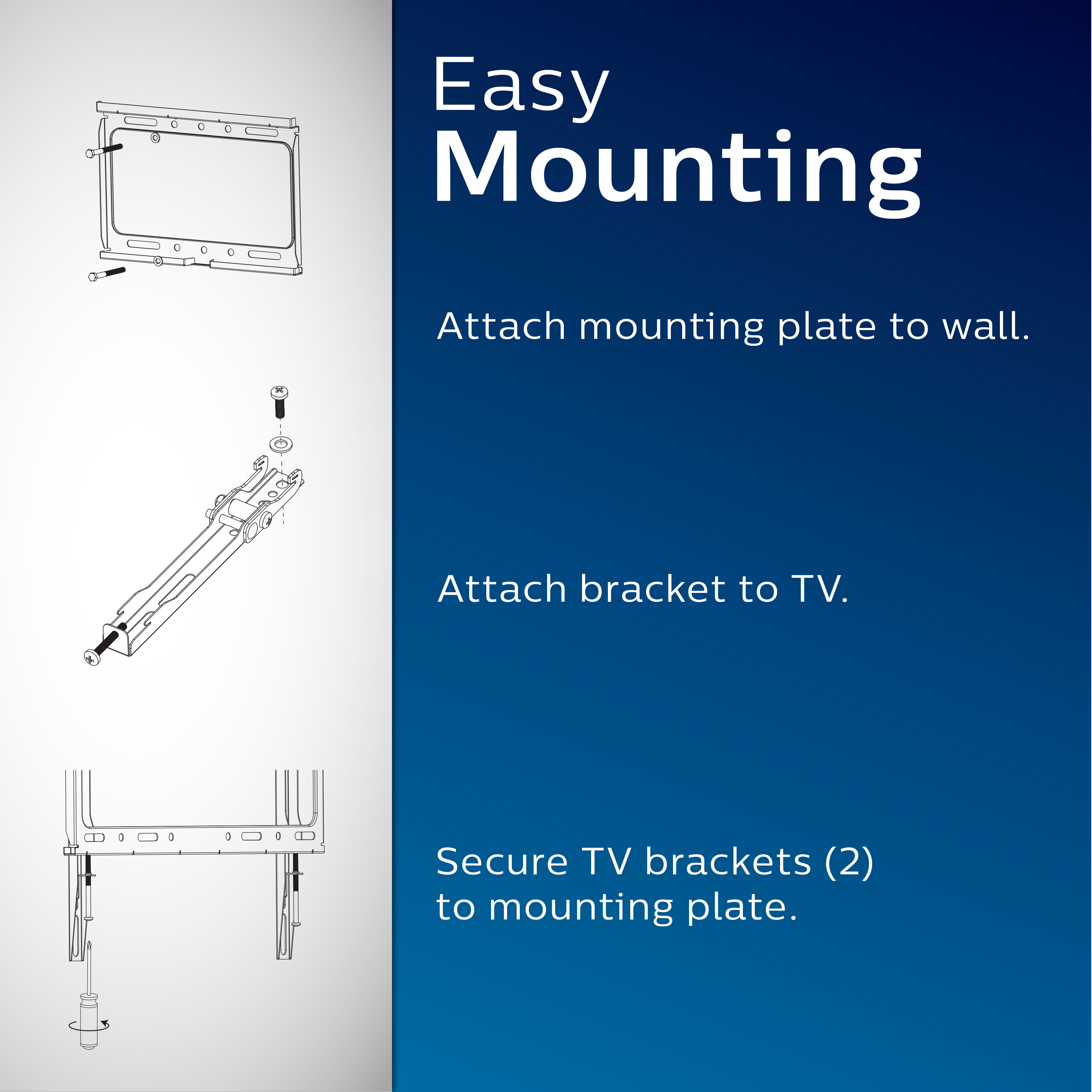 Philips Fixed TV Wall Mount for up to 55 Inch photo 5