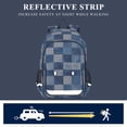 thumbnail image 5 of FORMRS School Backpack 17" Student Travel Bag with Laptop Compartment, Blue and Gray Plaid Pattern, 5 of 7