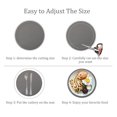 thumbnail image 4 of Round Pot Pad,Reusable Heat Insulation Table Mat,Grey Durable Non Stick Mat,2pcs Table Stain Prevention Pad for Utensils Rest Indoor and Outdoor,Silicone, 4 of 4