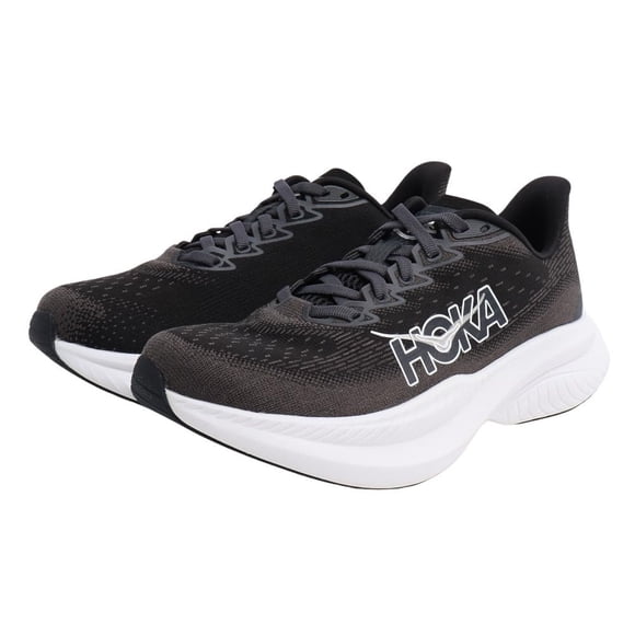 Hoka Espadrille Mach 6 pour Femme, Noir/blanc, 6