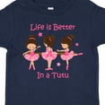 thumbnail image 4 of Inktastic Life's Better in a Tutu Ks Girls Toddler T-Shirt, 4 of 5