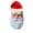 B, variant on Realistic Santa Claus Mask,Christmas Mask with Lighted Hat,Christmas Old Man Mask for Halloween Birthday Party Carnival