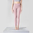 thumbnail image 1 of Pantalones de yoga Lijado desnudo Deportes De una sola pieza Cintura alta europea y americana Levantamiento de cadera Melocotón Apretado Pantalones de fitness de secado rápido para mujeres, 1 of 5