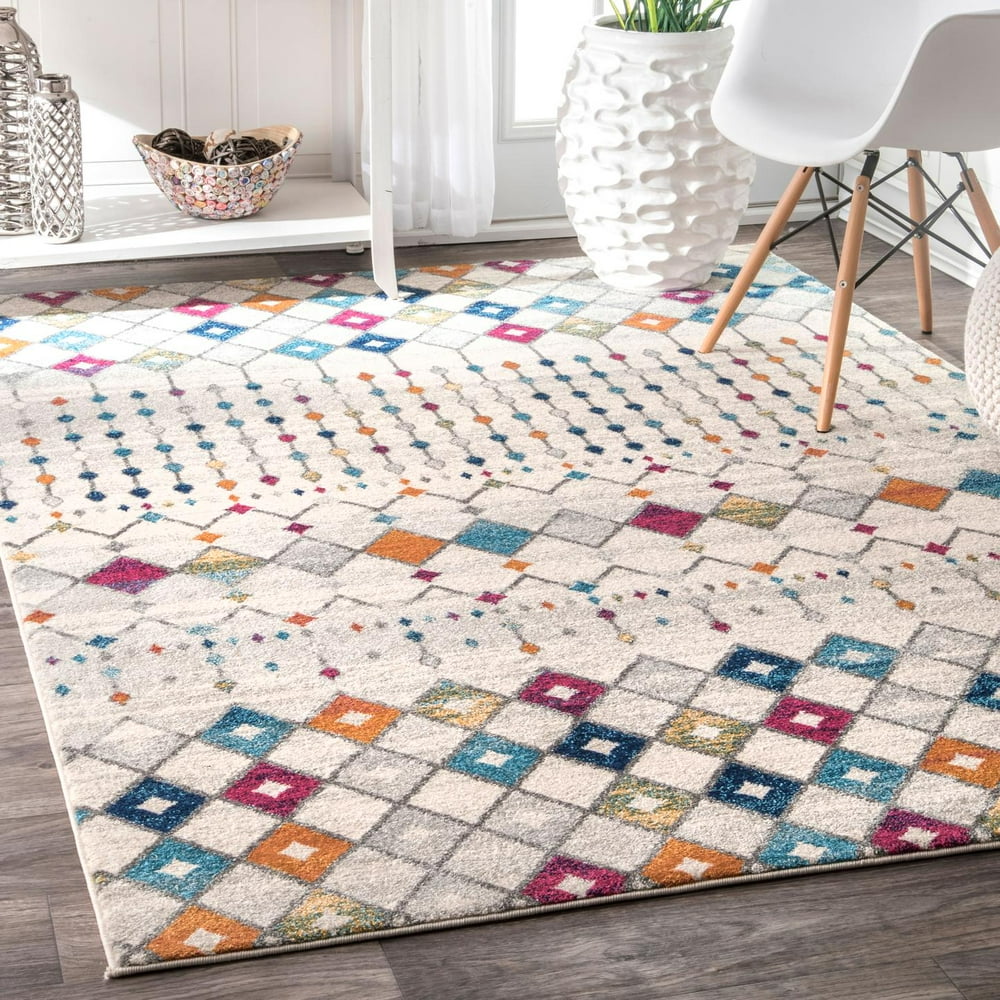 nuLOOM Moroccan Blythe Area Rug or Runner, 6' 7" x 9', Multi Walmart