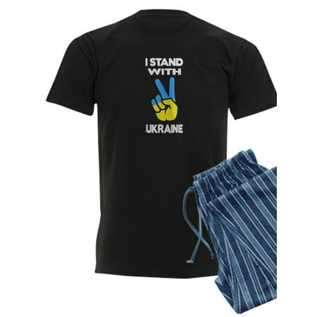 

CafePress - Support Ukraine I Stand With Ukraine Ukrai Pajamas - Men s Dark Pajamas