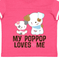 thumbnail image 4 of Inktastic My Pop Pop Loves Me Granddaughter Puppy Girls Toddler T-Shirt, 4 of 5