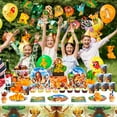 thumbnail image 2 of Lion King Party Supplies, 117pcs Lion King Party Decorations & Tableware Set Including Lion King Plates Napkins & Lion King Balloons Cake Topper etc Lion King Birthday Party Decorations, 2 of 7