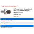 thumbnail image 2 of Oil Pressure Sender - Compatible with 1970 - 1973 Dodge D100 Pickup 1971 1972, 2 of 2