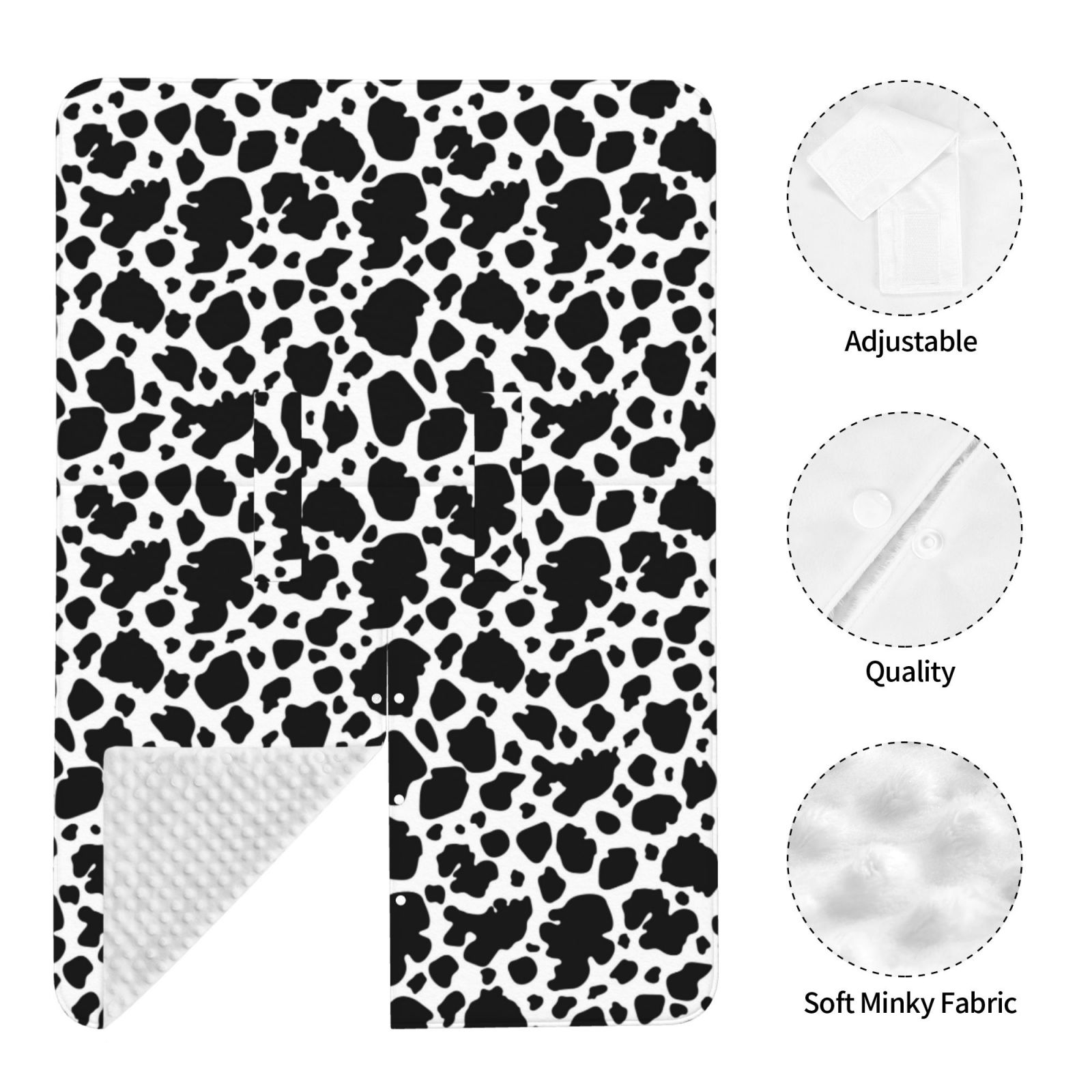 Car Seat Cover Baby - Cute Cow Print Black White Breathable Infant Car Seat Cover for Baby Carseat, Lightweight Comfort Baby Essentials Must Haves Newborn Stuff for Girl Boy