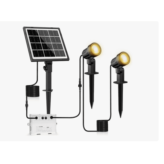 2 En1 Lamparas Solar Xtellar Para Jardin Exteriores Foco Impermeable