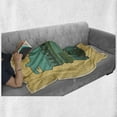 thumbnail image 6 of Minnesota Soft Flannel Fleece Blanket, Doodle Minnesota State Map Superimposed with Ducks in Pond and Buildings Scenery, Cozy Plush for Indoor and Outdoor Use, 70" x 90", Multicolor, by Ambesonne, 6 of 6