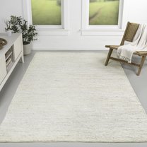JONATHAN Y NATURAL FIBER 5 x 8 Area Rug, Griffin Rustic Farmhouse Woven Jute - Bleach, NRF201D-5