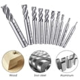 thumbnail image 4 of Juego de 10 brocas de 4 flautas de 0,2-1,2 cm CHEPIHG HSS CNC para herramientas de perforación, 4 of 5