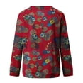 thumbnail image 4 of hxobax Cute Floral Sweatshirts for Womens Fall Trendy Pullover Long Sleeve Crewneck Tunic Top Shirts, 4 of 4