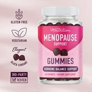 Menopause Support Gummies for Hormone Balance | Hot Flashes, Night Sweats & Bloating Support | 60 Ct