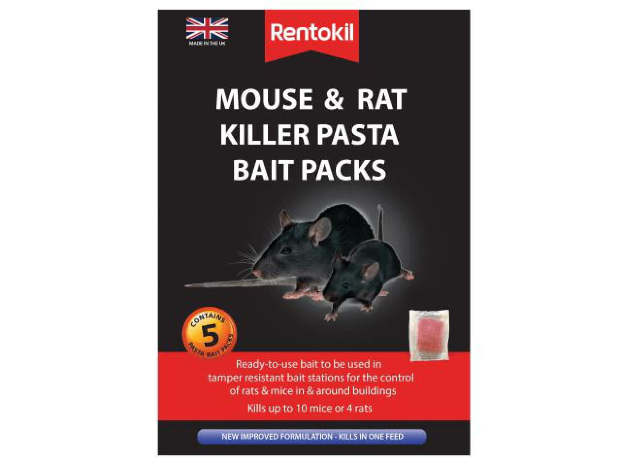Rentokil - Mouse & Rat Killer Pasta Bait (Sachets 5)
