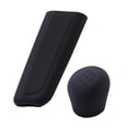 thumbnail image 1 of Tough Weather Resistance 2 Pcs Black Silicone Car Shifter & Brake Sleeves, 1 of 3