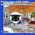 thumbnail image 4 of Duslogis Patio Table Umbrella Hole Ring Plug Cap Set for Outdoor Parasol Table Hole Cover Insert Pole Replacement Stabilizer Parts Black, 4 of 7