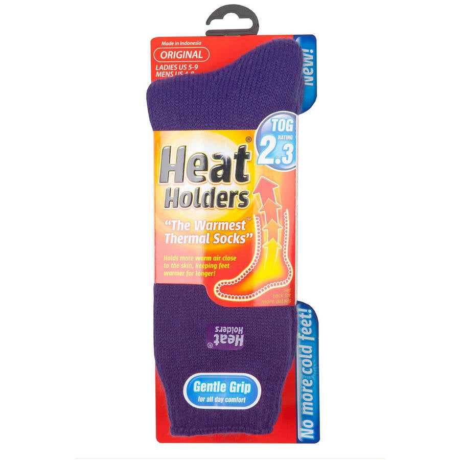 Details about   Heat Holders Original Unisex Tog 2.3 Black Clay Warm Socks Sz W 8-13 M 7-12 NWT 