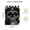 thumbnail image 2 of Nawypu Heavy Lies The Crown  King Skull Tattoo Canvas Wall Art Print, 2 of 5