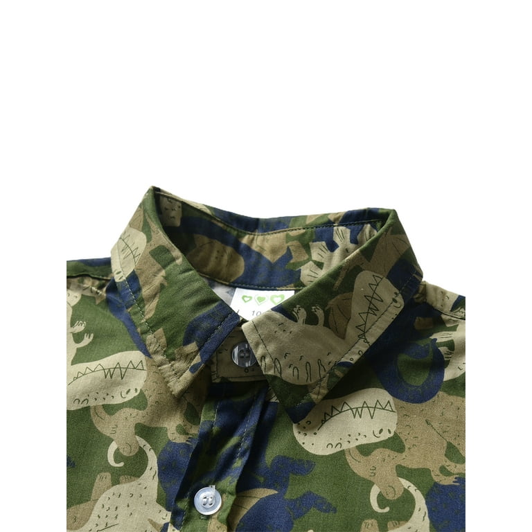 toddler camo button up shirt